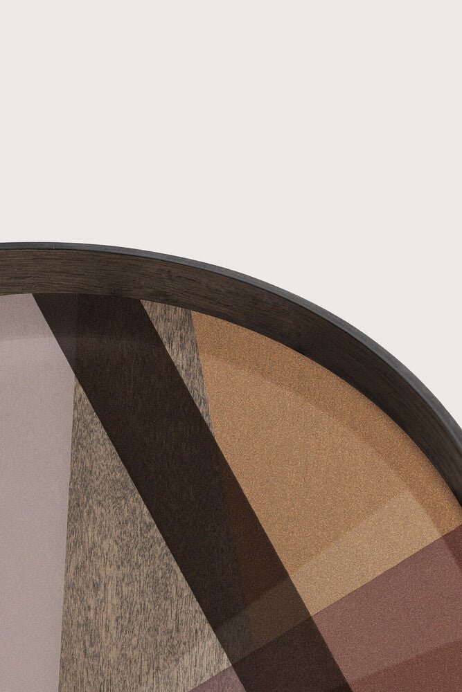 Angle Glass Tray Bronze Finish with Layered Motif Sage Interiors - Sage InteriorsEthnicrafttray