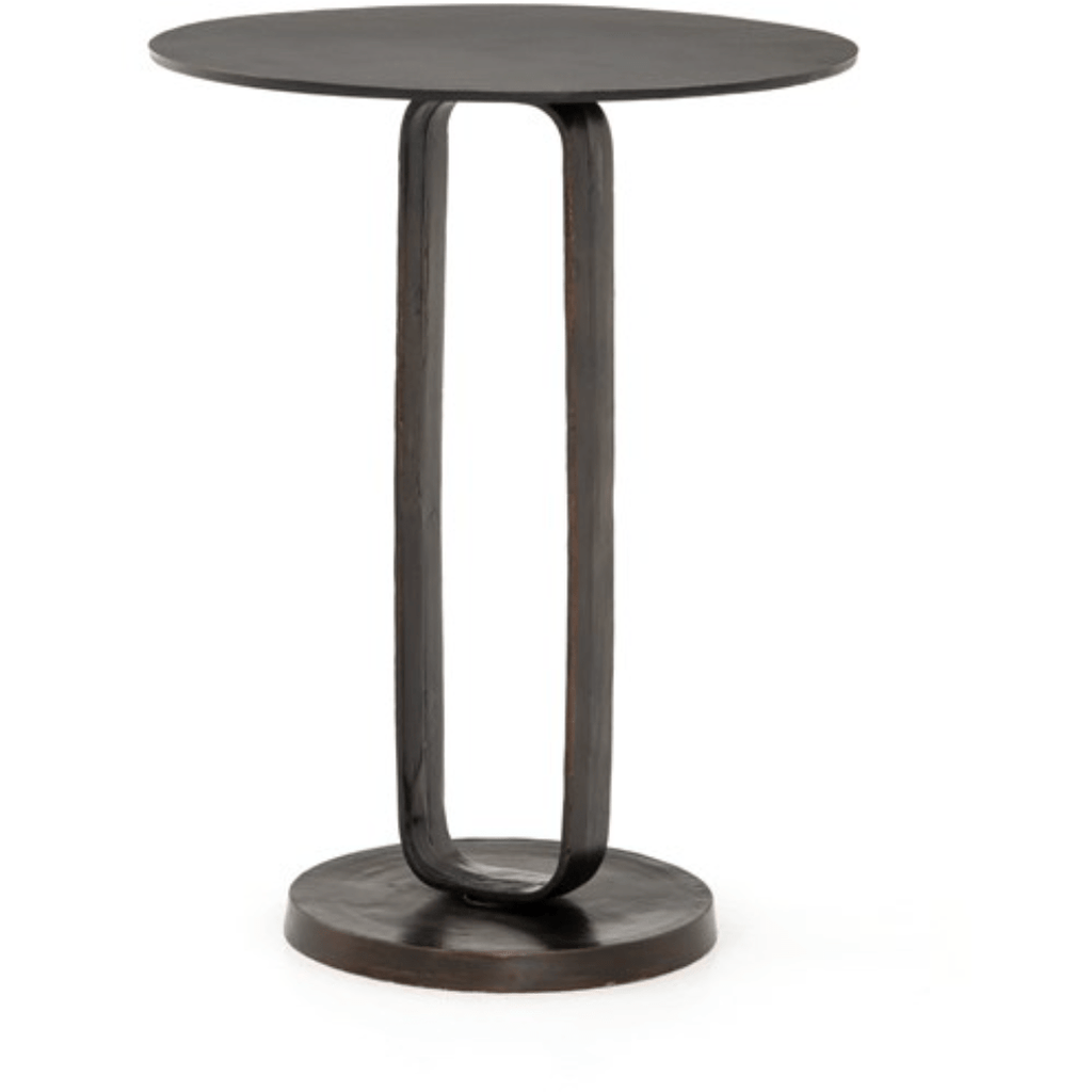 Antique Rust - Finished Aluminum Side Table - Sage InteriorsFHEnd Tables