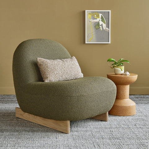 Arlo Chair – Compact Modern Bouclé Accent Chair with Oak Base - Sage InteriorsSage InteriorsChair