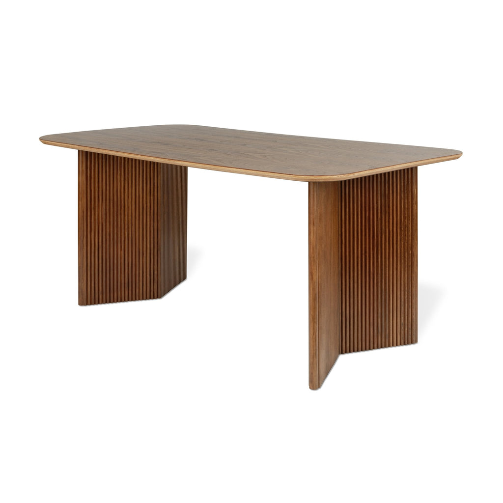 Atwell Dining Table – Rectangular Wood Table with Chevron Base - Sage InteriorsSage InteriorsAtwell Dining Table