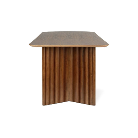 Atwell Dining Table – Rectangular Wood Table with Chevron Base - Sage InteriorsSage InteriorsAtwell Dining Table
