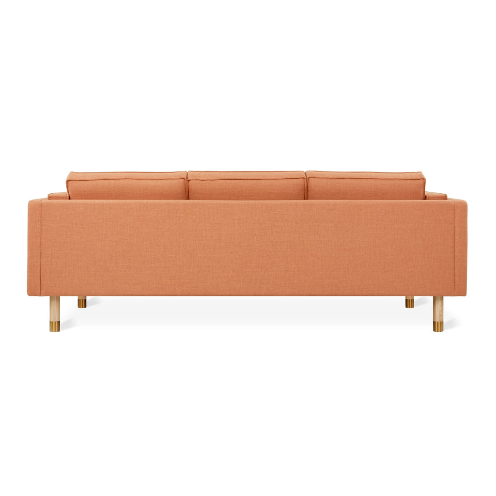 Augusta Sofa – Mid - Century Club Sofa with Brass or Pewter Accents - Sage InteriorsSage InteriorsSofa