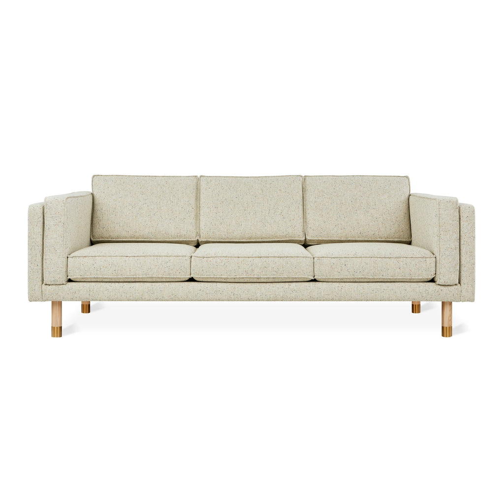 Augusta Sofa – Mid - Century Club Sofa with Brass or Pewter Accents - Sage InteriorsSage InteriorsSofa