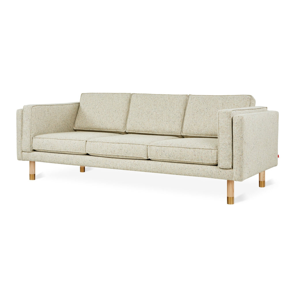 Augusta Sofa – Mid - Century Club Sofa with Brass or Pewter Accents - Sage InteriorsSage InteriorsSofa