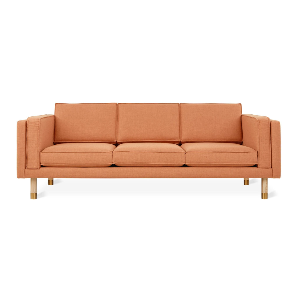Augusta Sofa – Mid - Century Club Sofa with Brass or Pewter Accents - Sage InteriorsSage InteriorsSofa