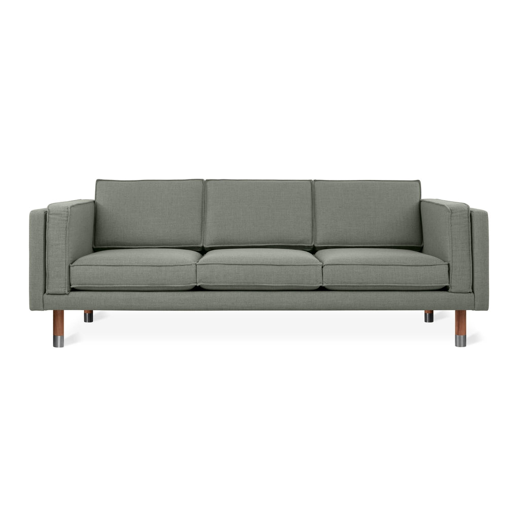 Augusta Sofa – Mid - Century Club Sofa with Brass or Pewter Accents - Sage InteriorsSage InteriorsSofa