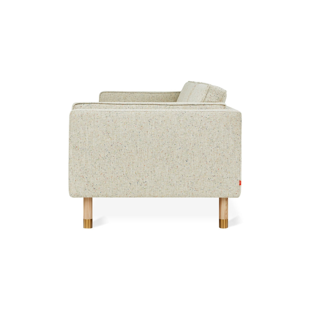 Augusta Sofa – Mid - Century Club Sofa with Brass or Pewter Accents - Sage InteriorsSage InteriorsSofa