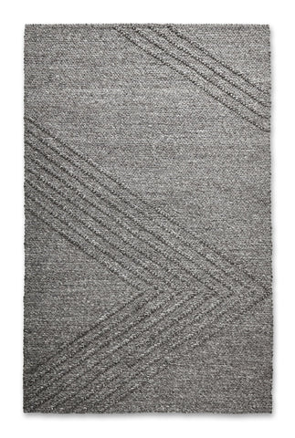 Avro Rug – Hand - Knotted Wool & Viscose with Geometric Texture - Sage InteriorsSage InteriorsAvro Rug