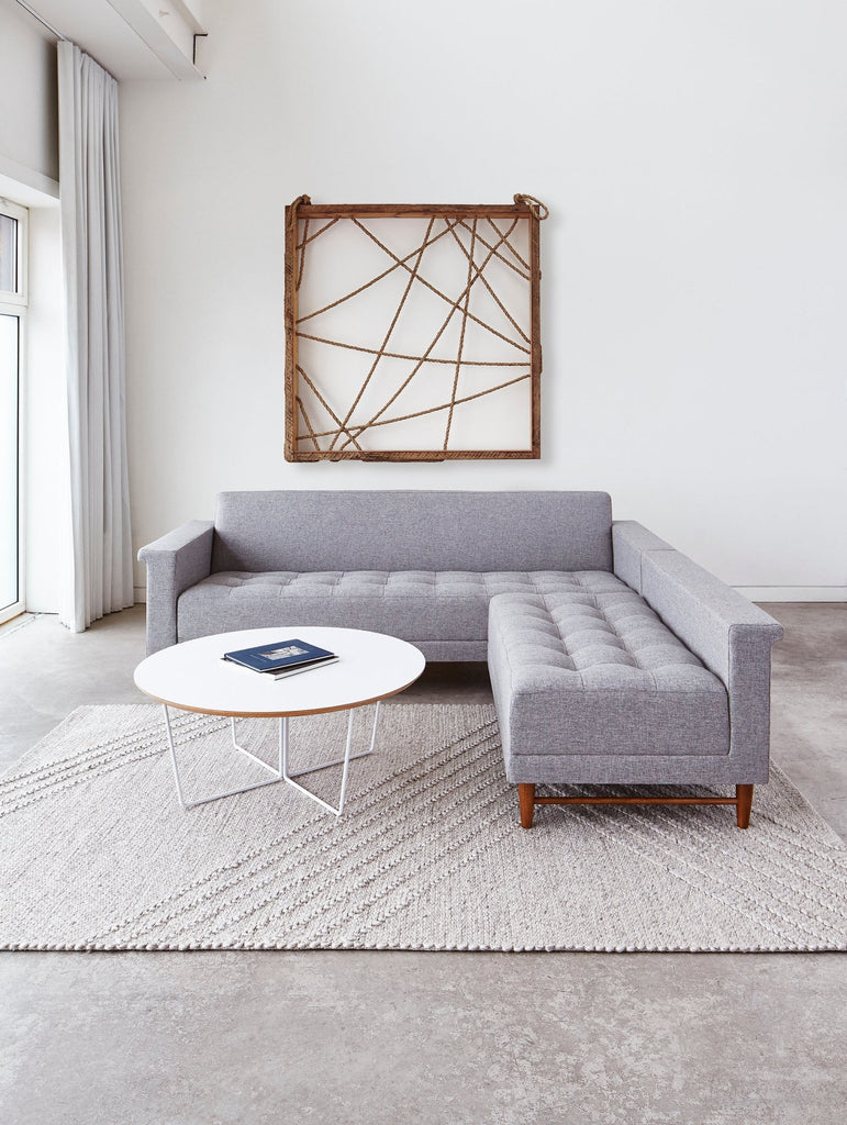 Avro Rug – Hand - Knotted Wool & Viscose with Geometric Texture - Sage InteriorsSage InteriorsAvro Rug