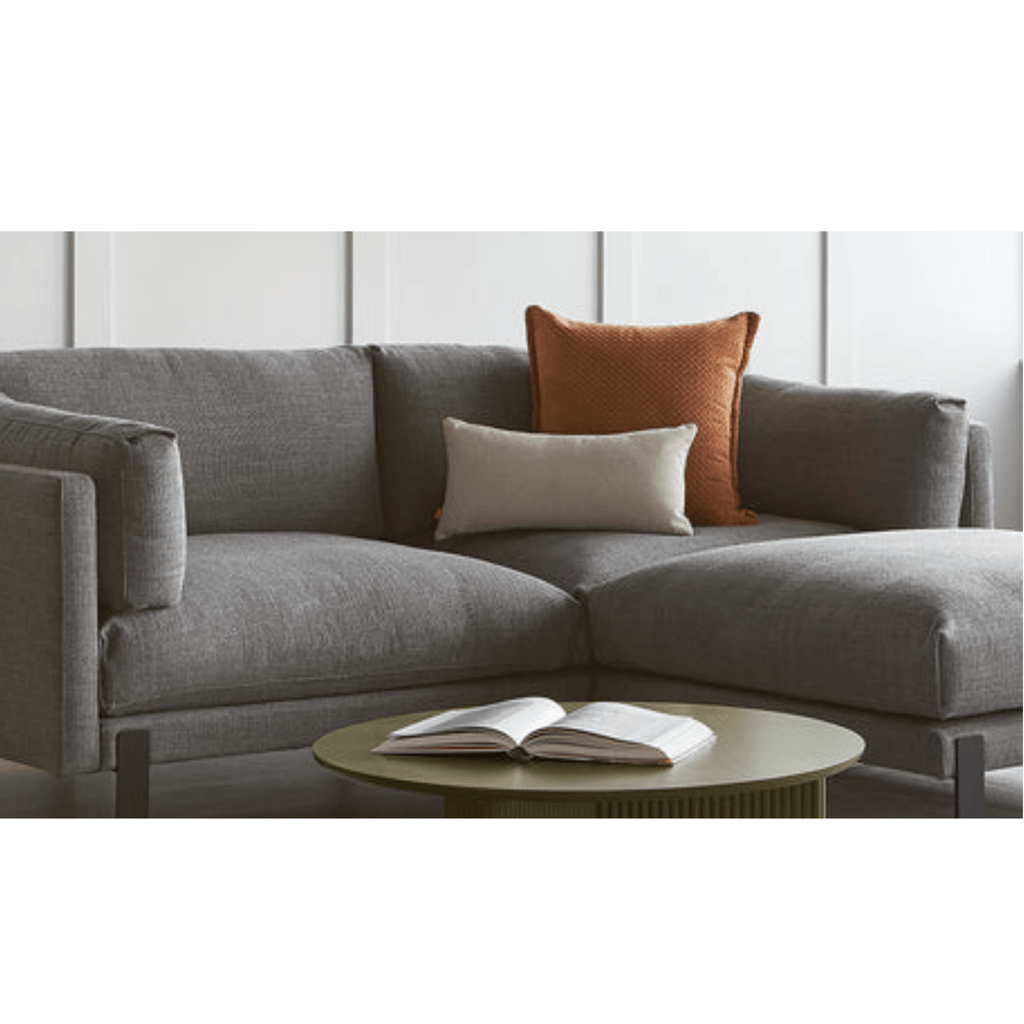 Avro Rug – Hand - Knotted Wool & Viscose with Geometric Texture - Sage InteriorsGusRavi Pillow