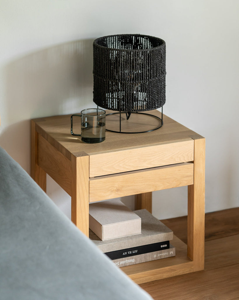 Azur Bedside Table – Solid Wood Nightstand by Sage Interiors - Sage InteriorsEthnicraft