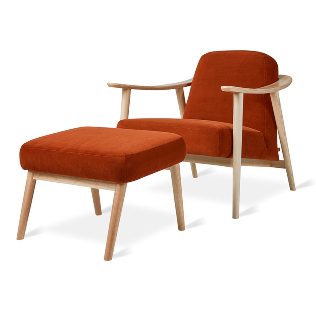 Baltic Chair and Ottoman with Natural Ash Frame - Sage InteriorsgusChair & Ottoman