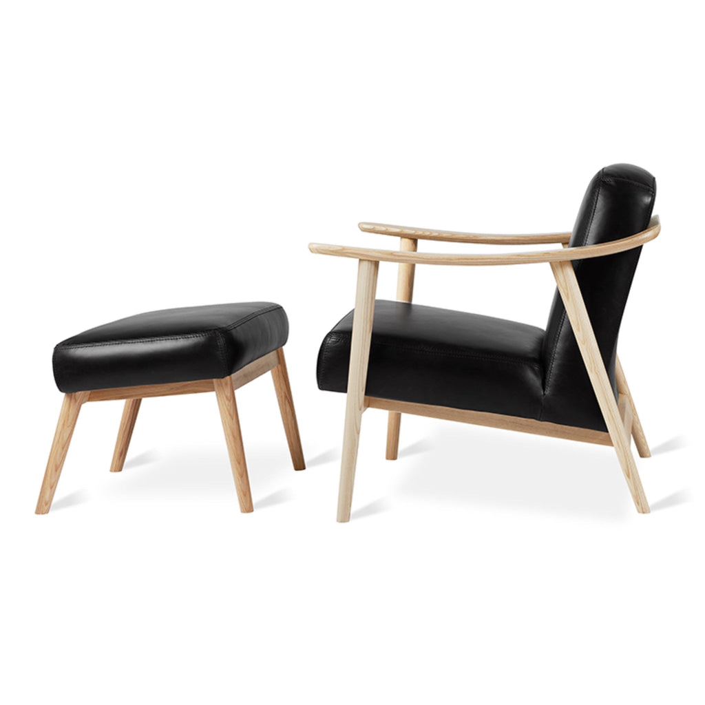 Baltic Chair and Ottoman with Natural Ash Frame - Sage InteriorsgusChair & Ottoman