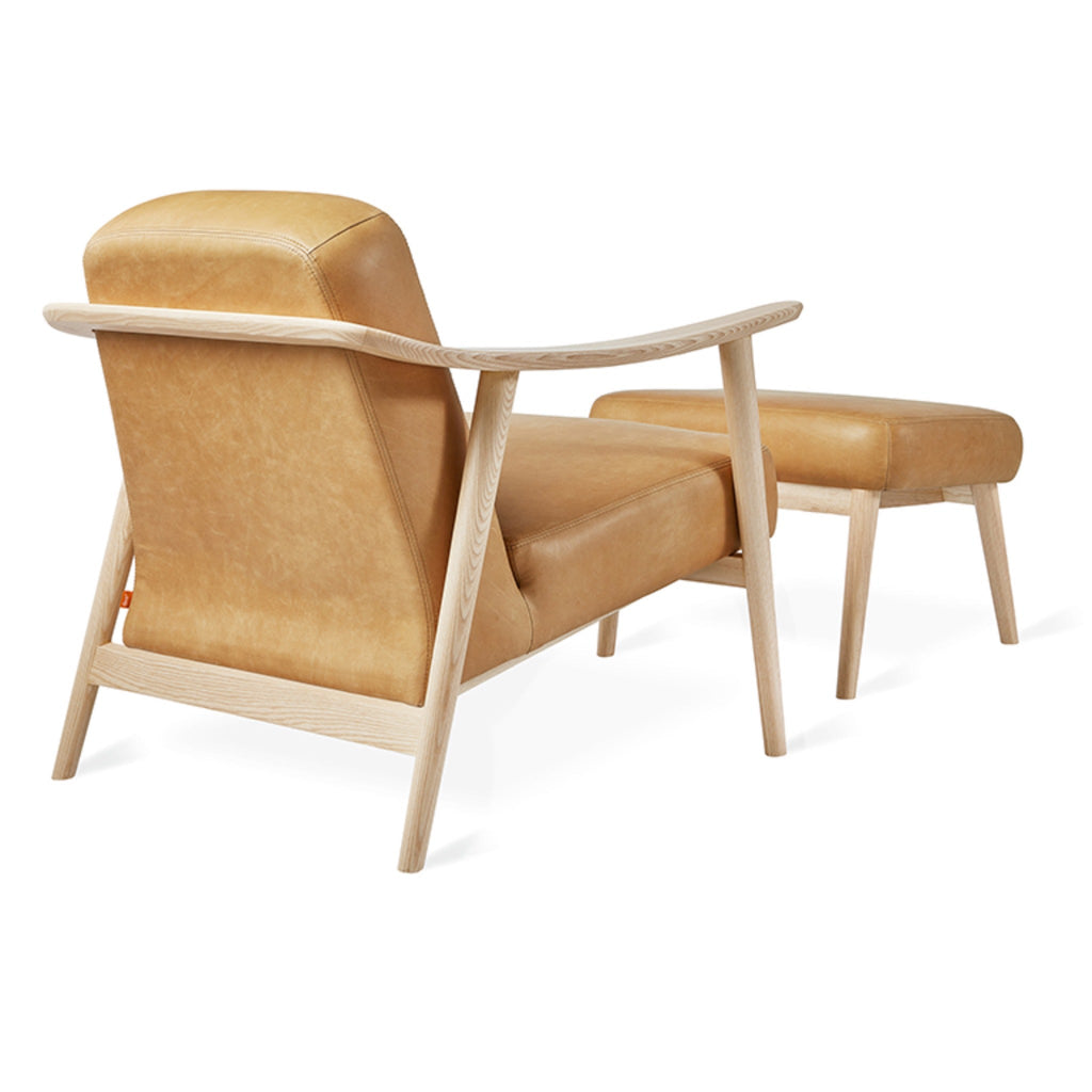 Baltic Chair and Ottoman with Natural Ash Frame - Sage InteriorsgusChair & Ottoman