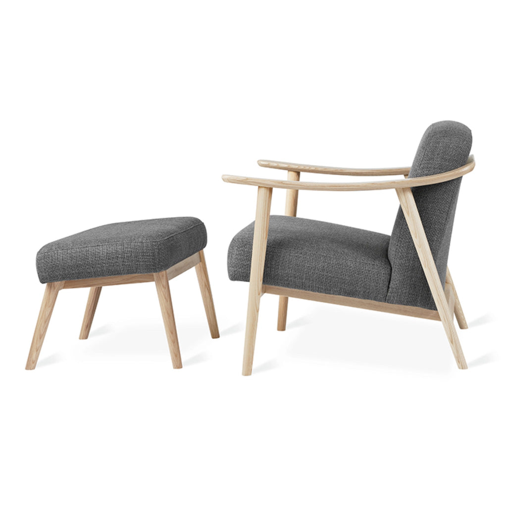 Baltic Chair and Ottoman with Natural Ash Frame - Sage InteriorsgusChair & Ottoman
