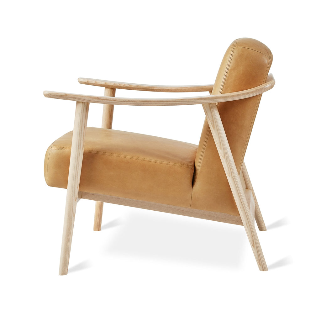 Baltic Leather Chair – Nordic Minimalist Solid Wood Lounge in Leather - Sage InteriorsSage InteriorsChair