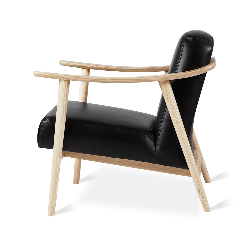 Baltic Leather Chair – Nordic Minimalist Solid Wood Lounge in Leather - Sage InteriorsSage InteriorsChair