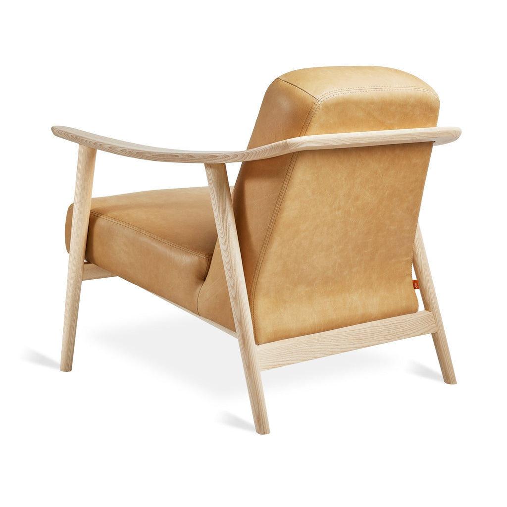 Baltic Leather Chair – Nordic Minimalist Solid Wood Lounge in Leather - Sage InteriorsSage InteriorsChair
