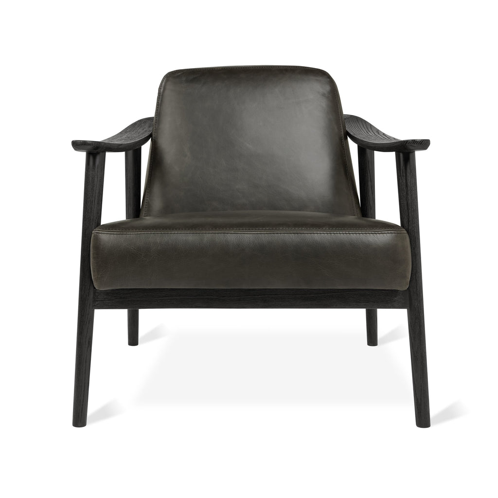 Baltic Leather Chair – Nordic Minimalist Solid Wood Lounge in Leather - Sage InteriorsSage InteriorsChair