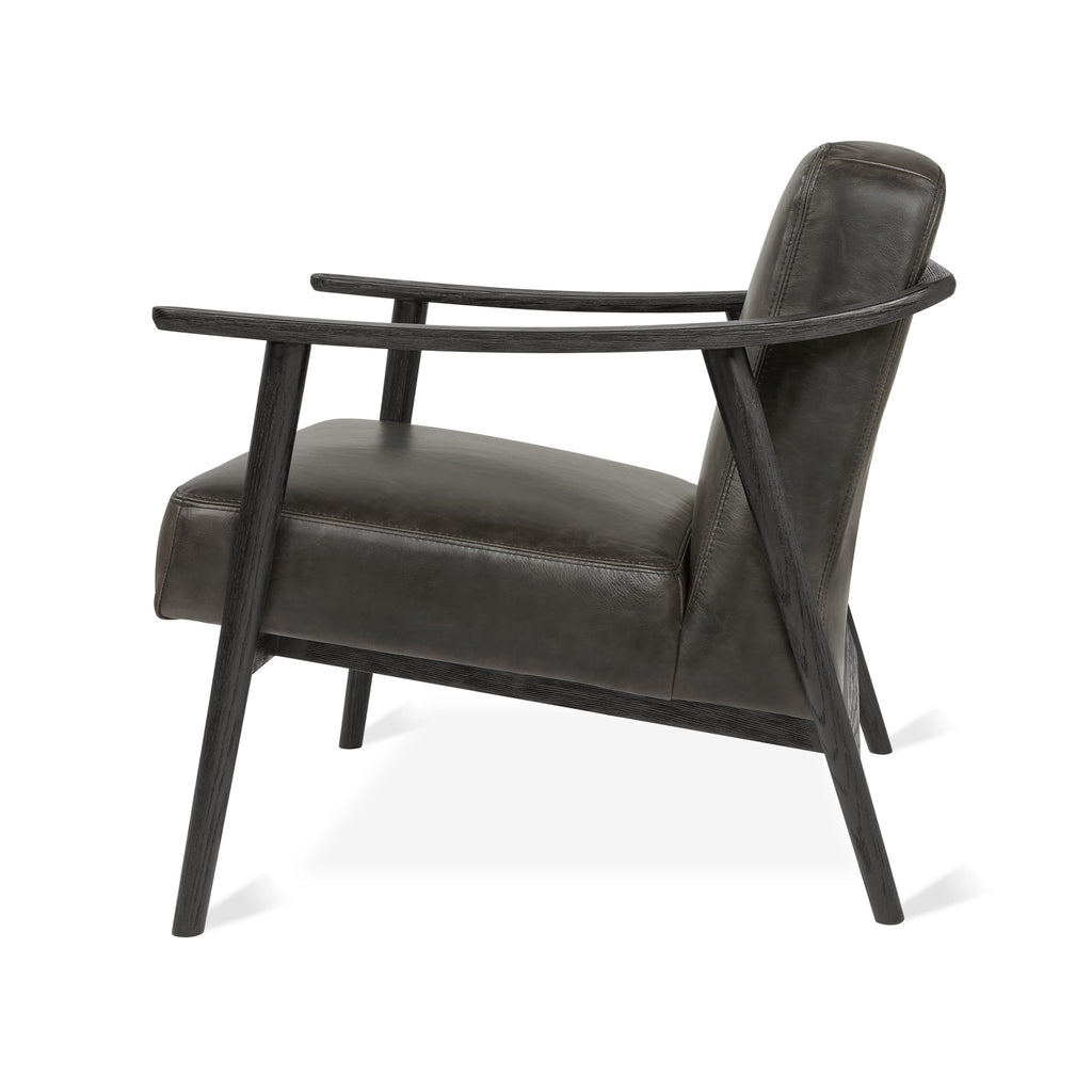Baltic Leather Chair – Nordic Minimalist Solid Wood Lounge in Leather - Sage InteriorsSage InteriorsChair