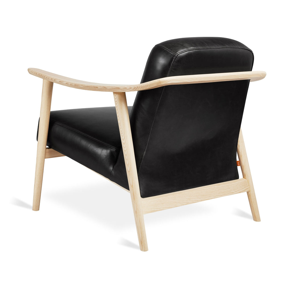 Baltic Leather Chair – Nordic Minimalist Solid Wood Lounge in Leather - Sage InteriorsSage InteriorsChair