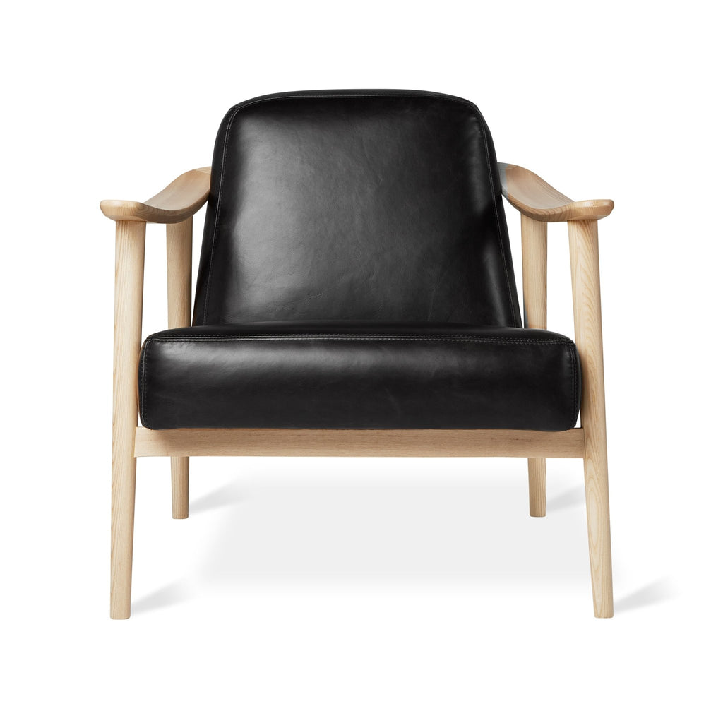 Baltic Leather Chair – Nordic Minimalist Solid Wood Lounge in Leather - Sage InteriorsSage InteriorsChair