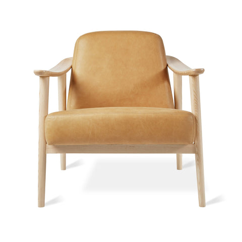 Baltic Leather Chair – Nordic Minimalist Solid Wood Lounge in Leather - Sage InteriorsSage InteriorsChair