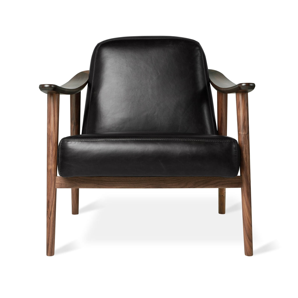 Baltic Leather Chair – Nordic Minimalist Solid Wood Lounge in Leather - Sage InteriorsSage InteriorsChair