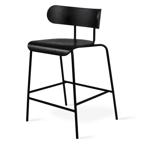 Bantam Counter Stool – Sculptural Modern Wood & Steel Seating - Sage InteriorsSage InteriorsStool