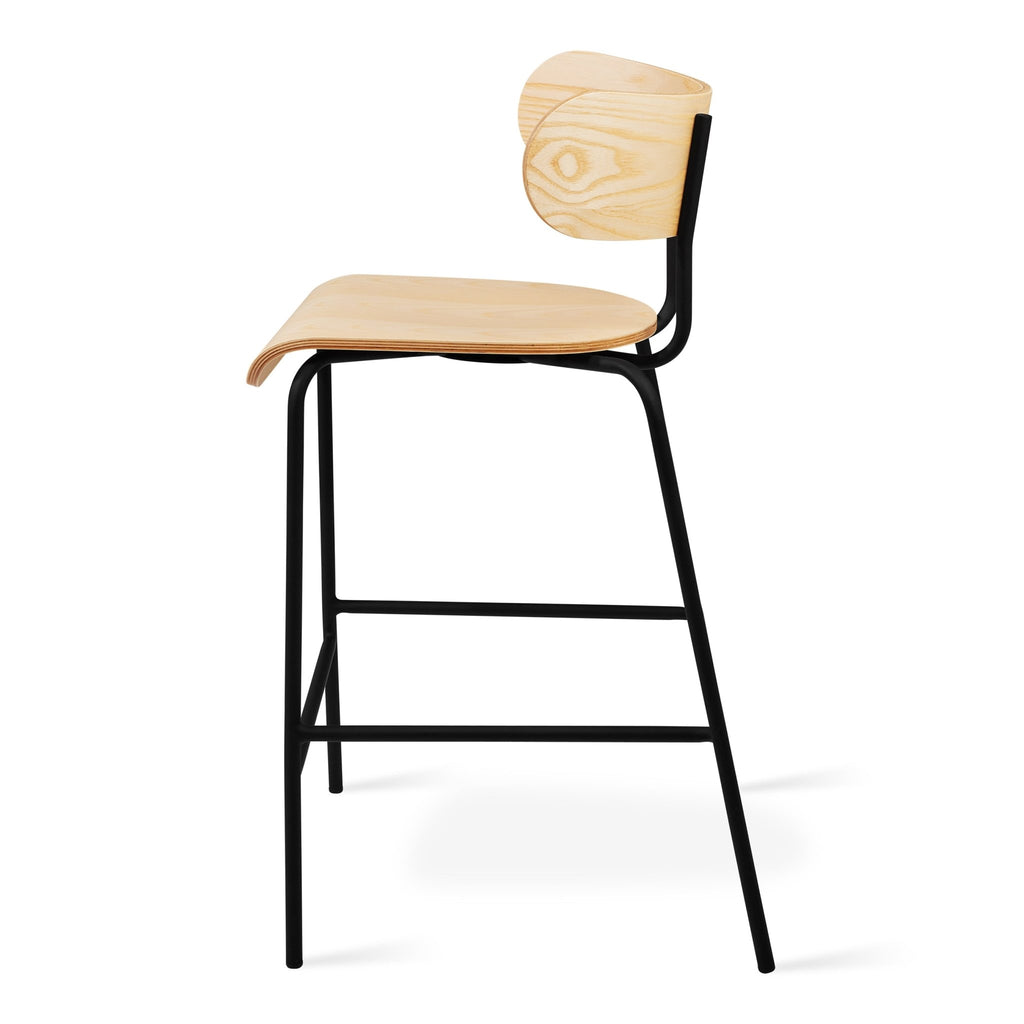 Bantam Counter Stool – Sculptural Modern Wood & Steel Seating - Sage InteriorsSage InteriorsStool