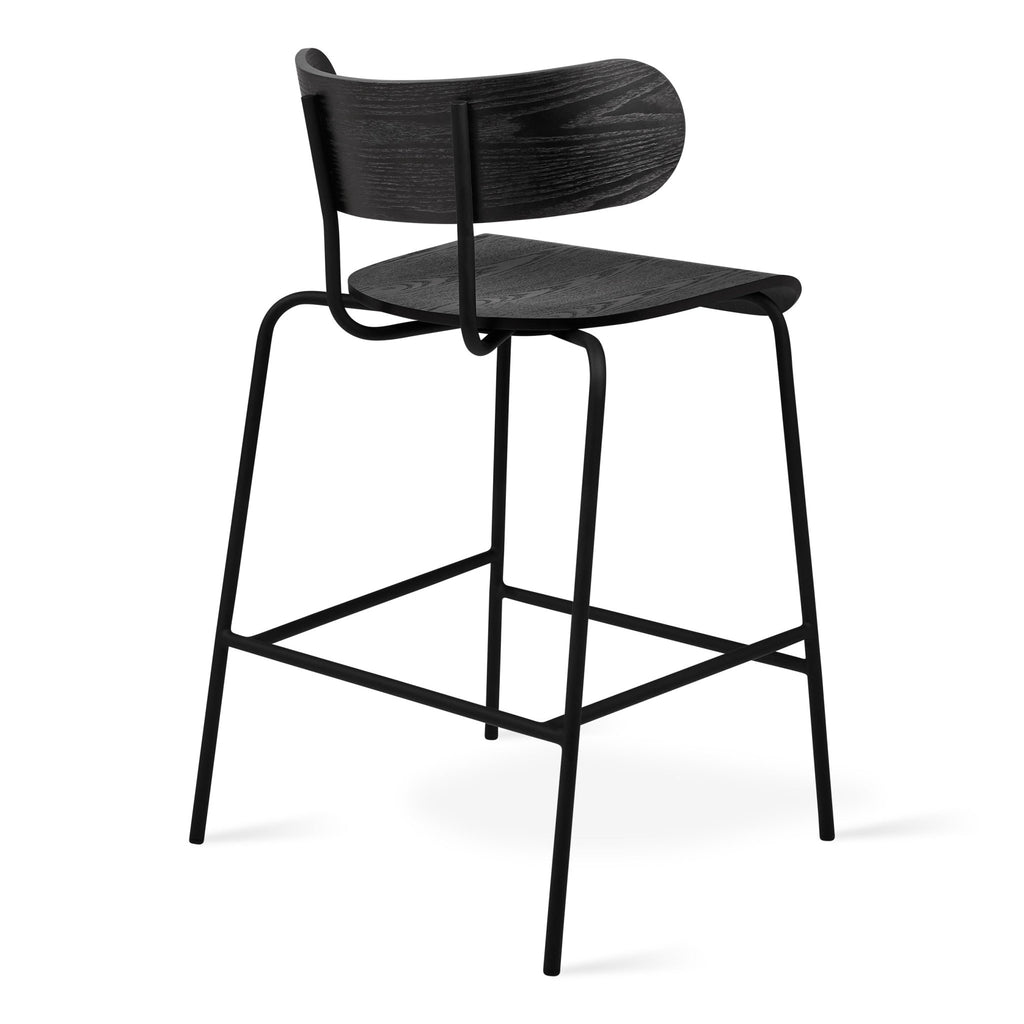Bantam Counter Stool – Sculptural Modern Wood & Steel Seating - Sage InteriorsSage InteriorsStool