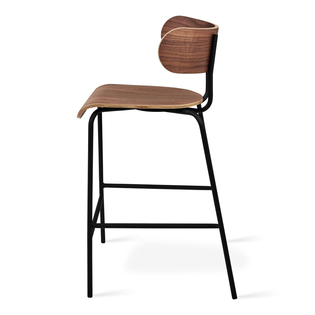 Bantam Counter Stool – Sculptural Modern Wood & Steel Seating - Sage InteriorsSage InteriorsStool