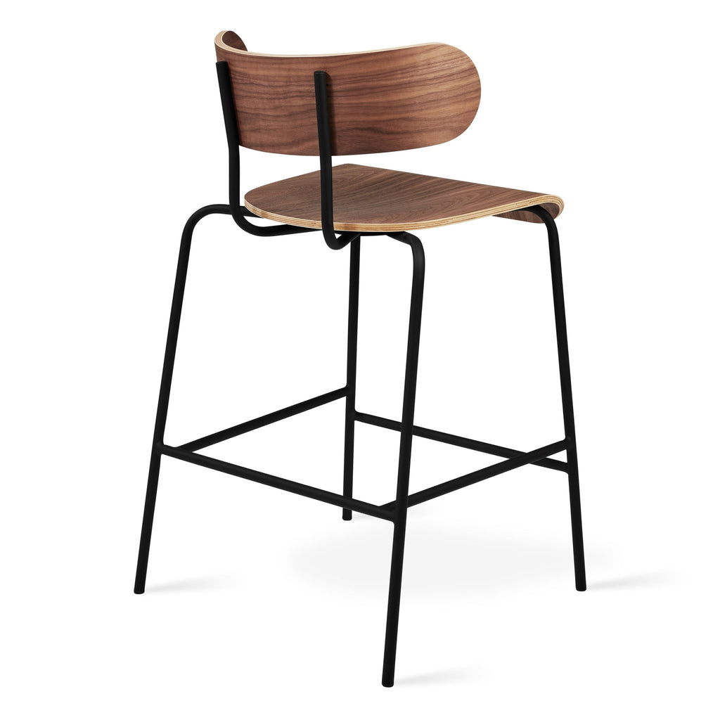 Bantam Counter Stool – Sculptural Modern Wood & Steel Seating - Sage InteriorsSage InteriorsStool