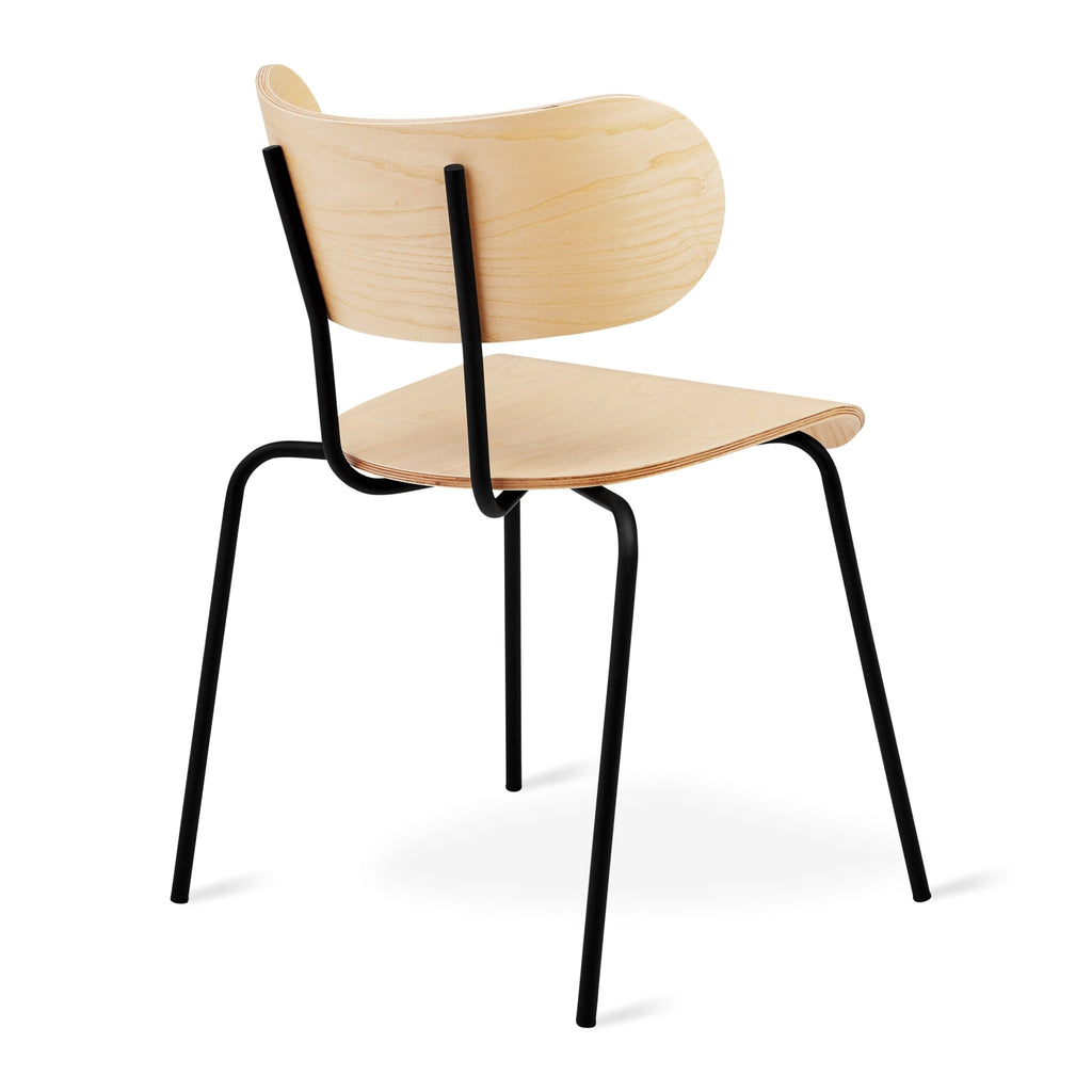 Bantam Dining Chair – Stackable Sculptural Wood + Steel Chair - Sage InteriorsSage InteriorsDining Chair