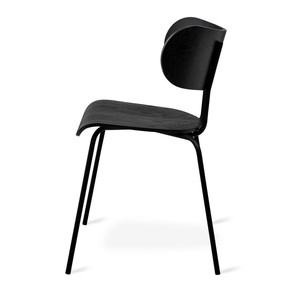 Bantam Dining Chair – Stackable Sculptural Wood + Steel Chair - Sage InteriorsSage InteriorsDining Chair