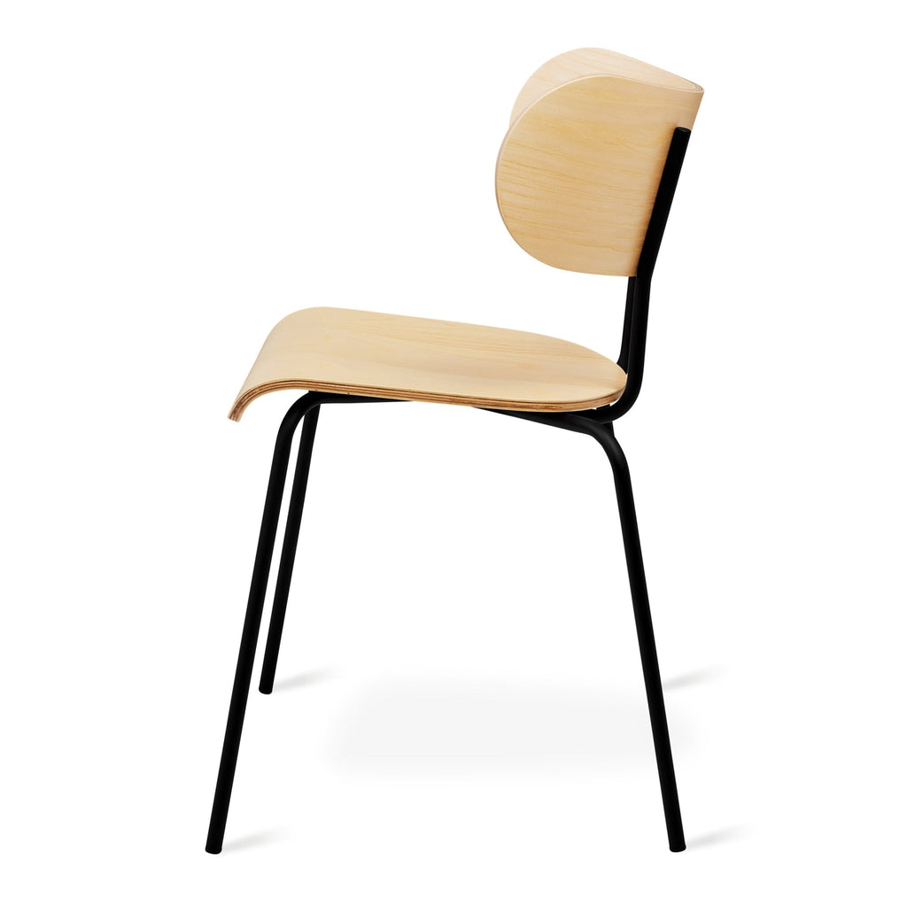 Bantam Dining Chair – Stackable Sculptural Wood + Steel Chair - Sage InteriorsSage InteriorsDining Chair