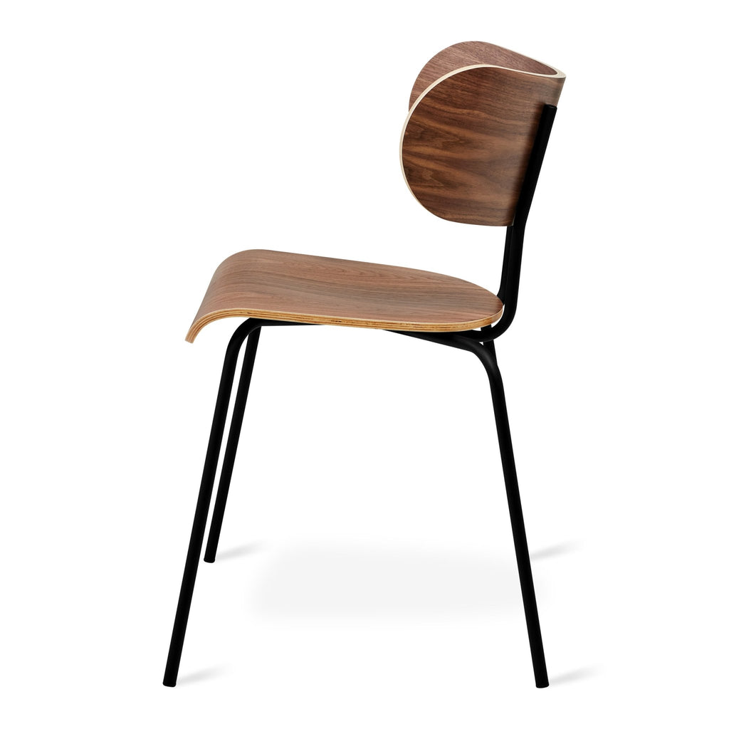 Bantam Dining Chair – Stackable Sculptural Wood + Steel Chair - Sage InteriorsSage InteriorsDining Chair