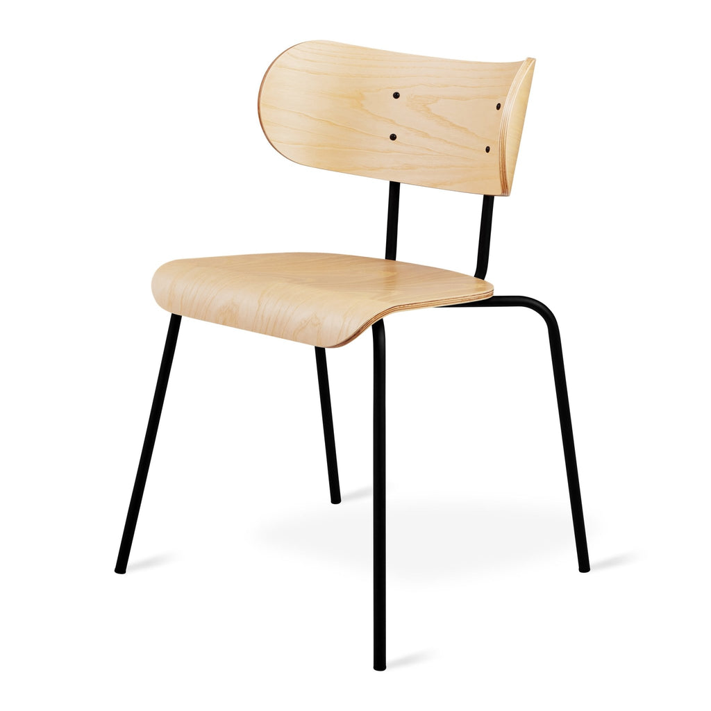 Bantam Dining Chair – Stackable Sculptural Wood + Steel Chair - Sage InteriorsSage InteriorsDining Chair