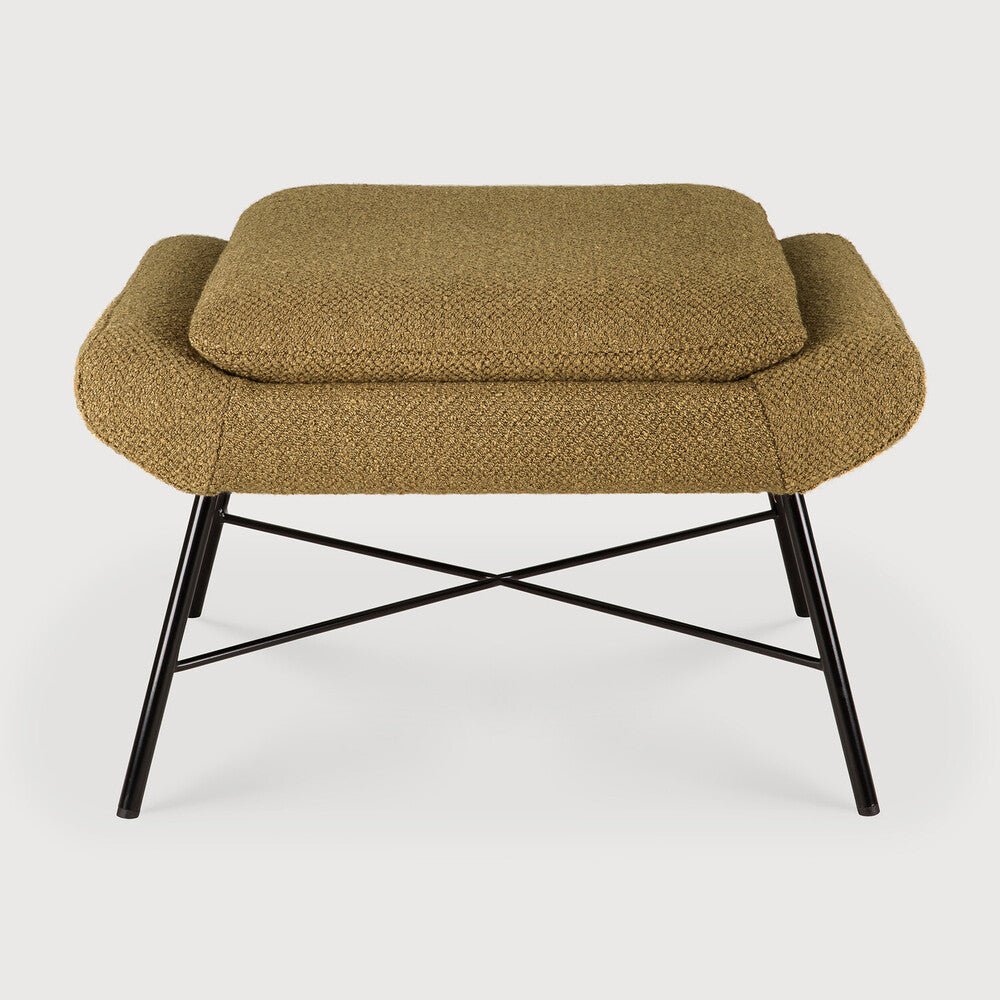 Barrow Footstool – Upholstered Mid - Century Accent by Sage Interiors - Sage InteriorsethnicraftOutdoor Footrest