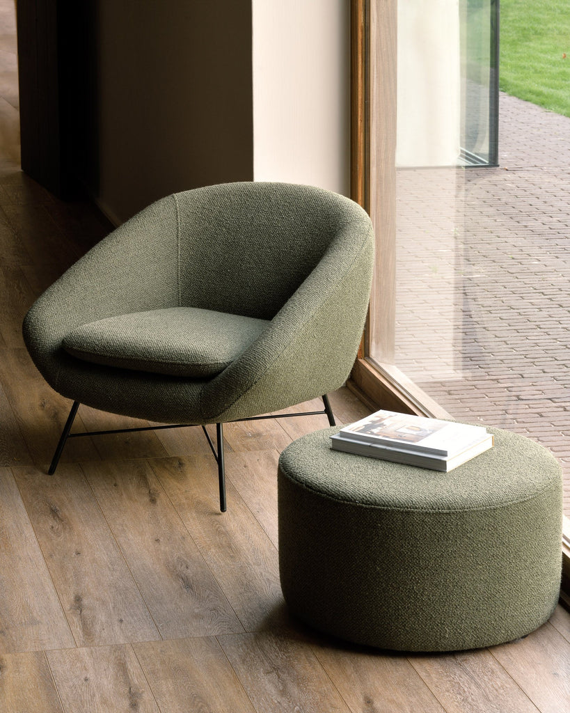 Barrow Pouf – Mid - Century Inspired Accent Seating by Sage Interiors - Sage InteriorsEthnicraftOttoman