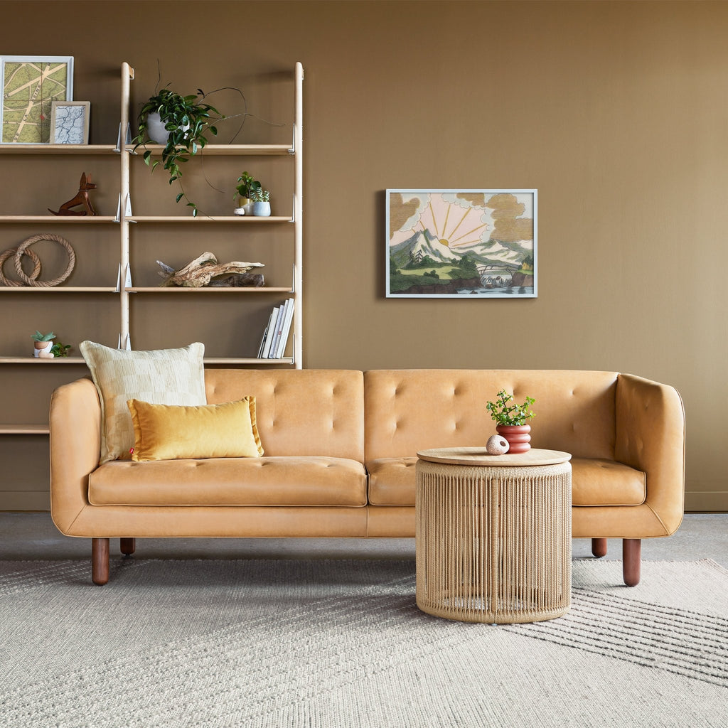 Beaconsfield Sofa – Vintage Leather Chesterfield with Modern Detailing - Sage InteriorsSage InteriorsSofas