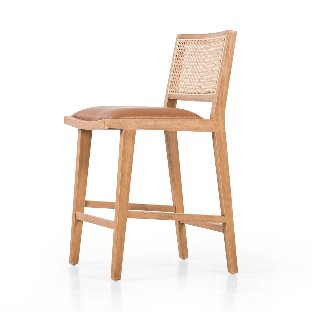 Beech Wood Cane Stool - Sage InteriorsFHDining Stool