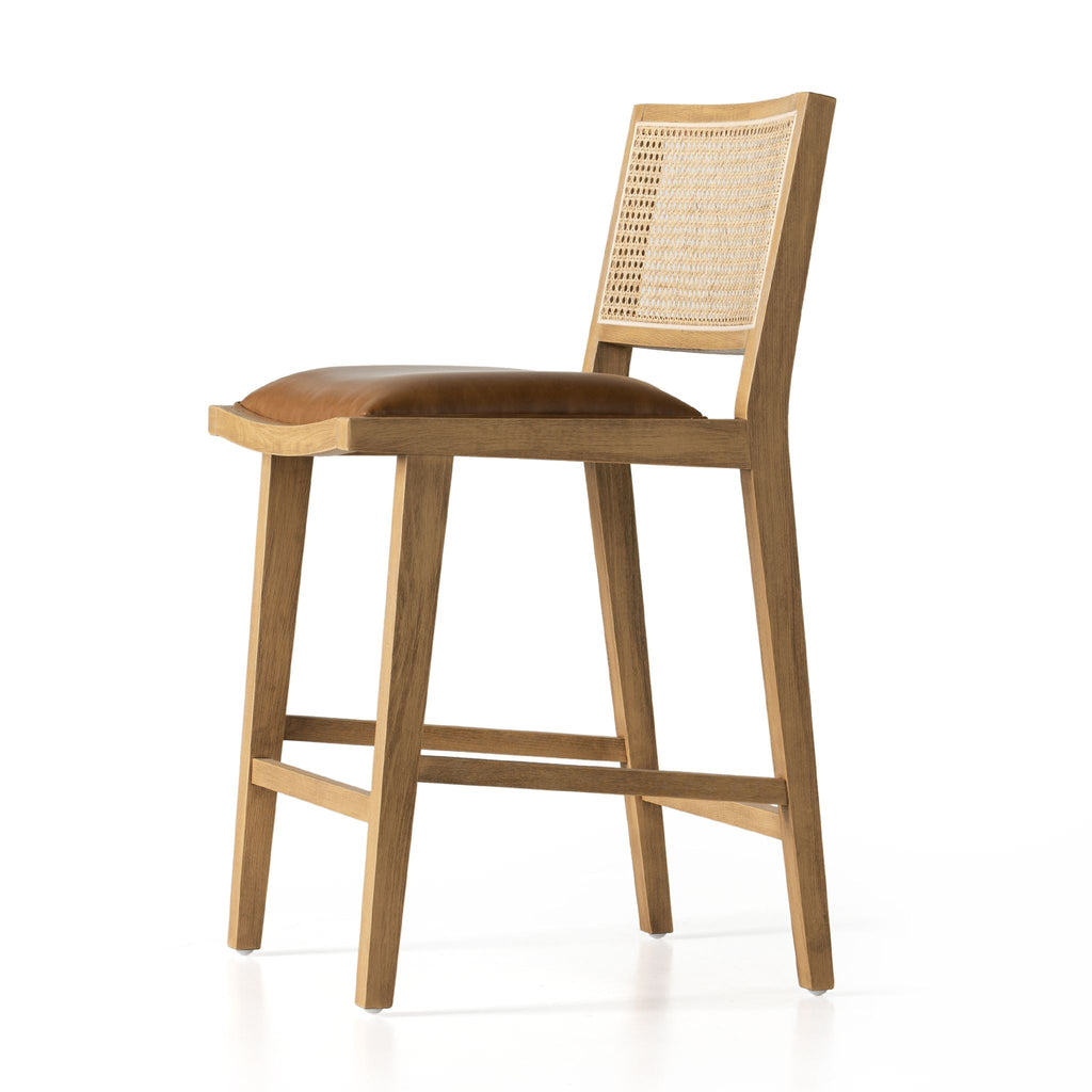 Beech Wood Cane Stool - Sage InteriorsFHDining Stool