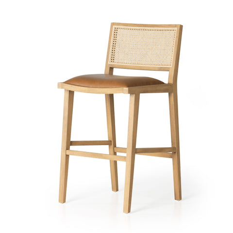 Beech Wood Cane Stool - Sage InteriorsFHDining Stool