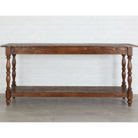 Belgian Monastery 72" Console, Saddle - Sage InteriorsETUHome