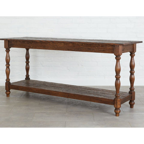 Belgian Monastery 72" Console, Saddle - Sage InteriorsETUHome