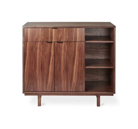 Belmont Walnut Cabinet – Compact Tall Storage with Adjustable Shelves - Sage InteriorsSage InteriorsCabinet