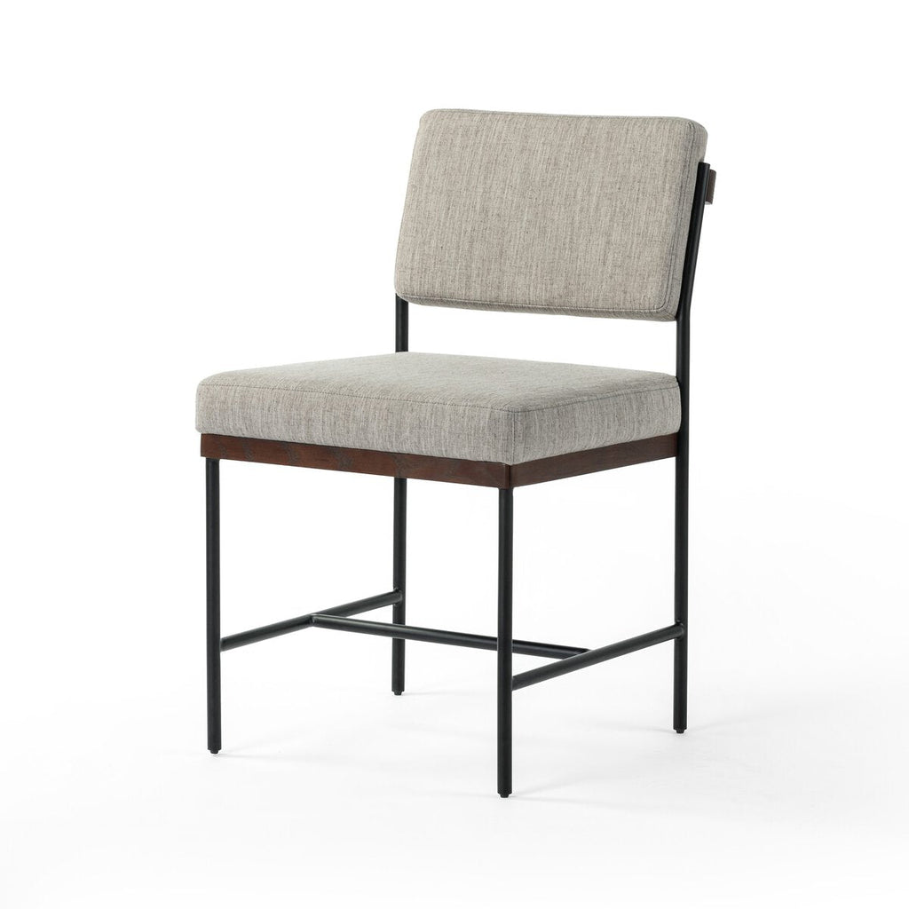 Benton Dining Chair – Leather Seat with Oak & Iron Frame - Sage InteriorsFour HandsDining Chair