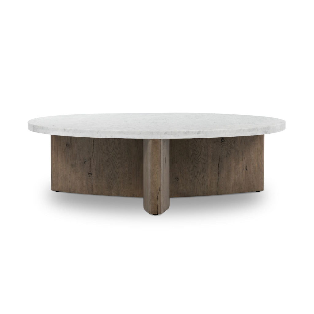 Bina Coffee Table, Italian White Marble - Sage InteriorsFH