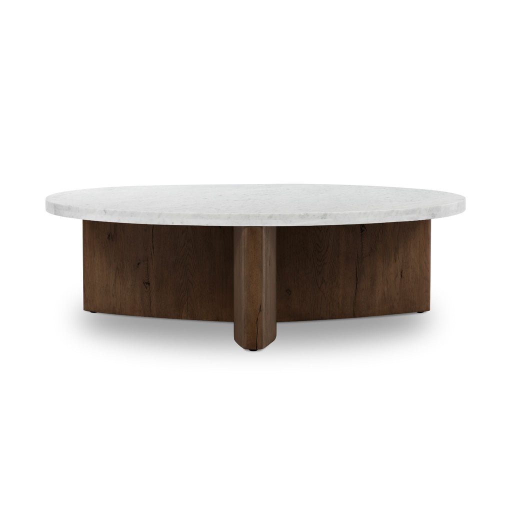 Bina Coffee Table, Italian White Marble - Sage InteriorsFH